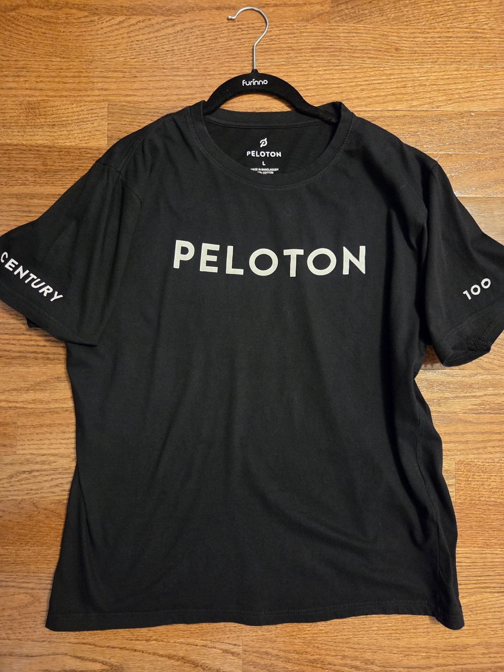 Like New, Unisex Peloton, 100 Rides Century,  Tshirt, L
